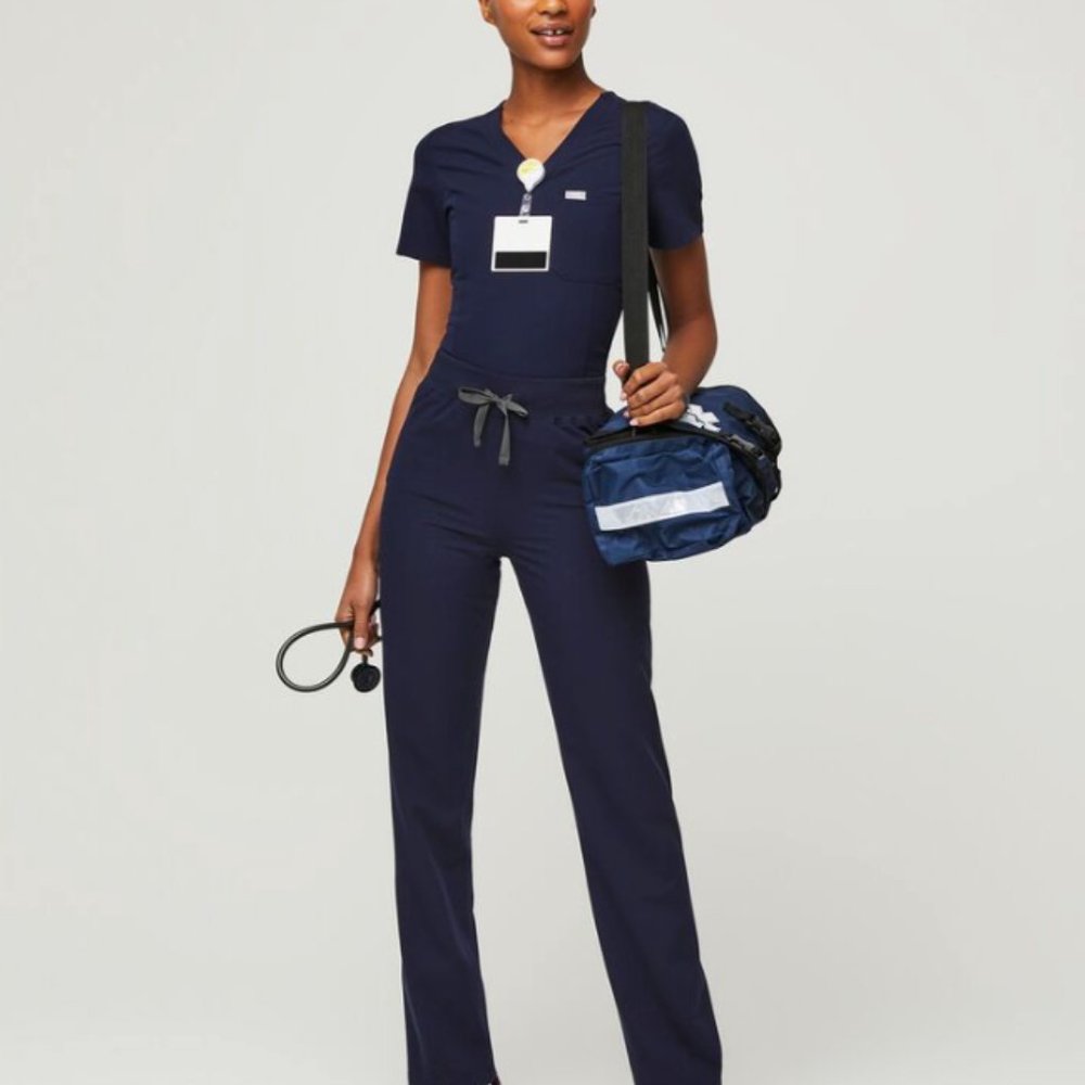 Figs Navy Blue Scrub Set M/L